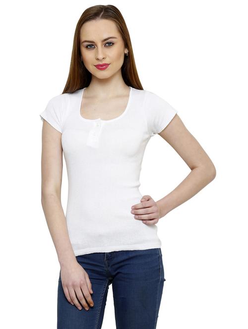 women's a line round neck top - 19205721 - Very Small Image - 1