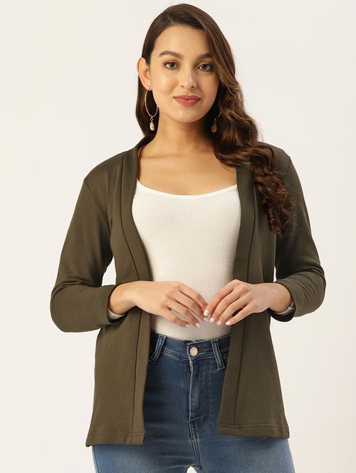 long sleeved solid regular shrug - 19207980 - Very Small Image - 1