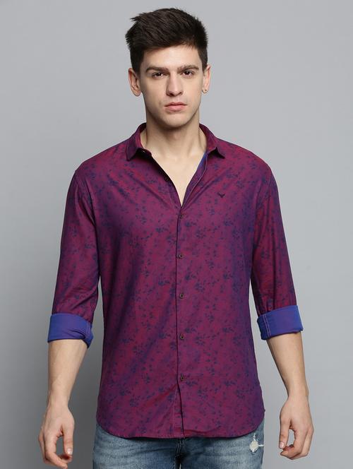 mens florals casual shirt - 19208145 - Very Small Image - 1