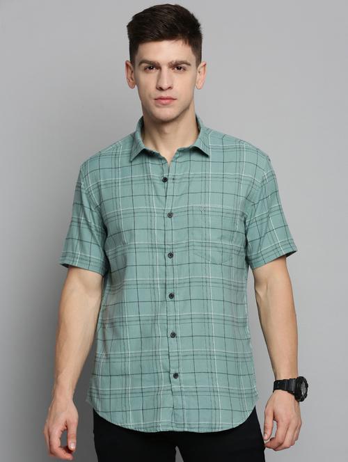 mens checks casual shirt - 19208170 - Very Small Image - 1
