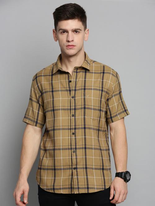 mens checks casual shirt - 19208175 - Very Small Image - 1