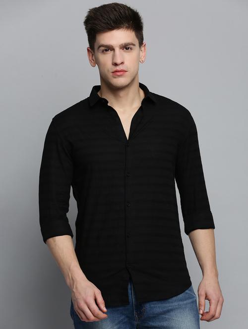 mens solid casual shirt - 19208283 - Very Small Image - 1