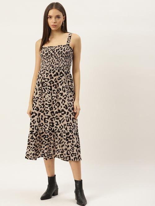 printed a-line dress - 19208501 - Very Small Image - 1