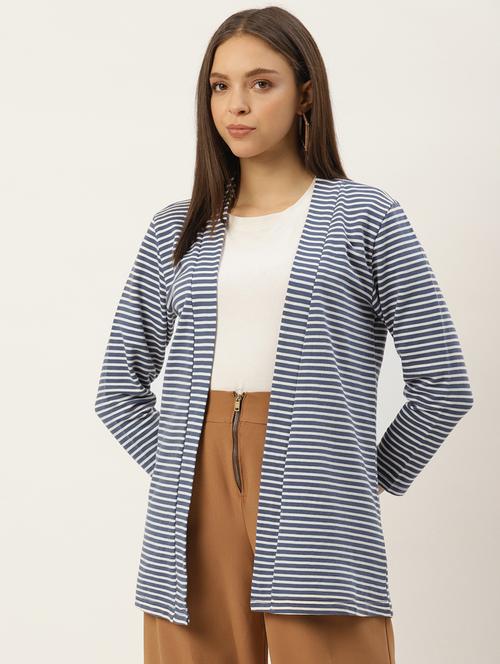 long sleeved striped regular shrug - 19208505 - Very Small Image - 1