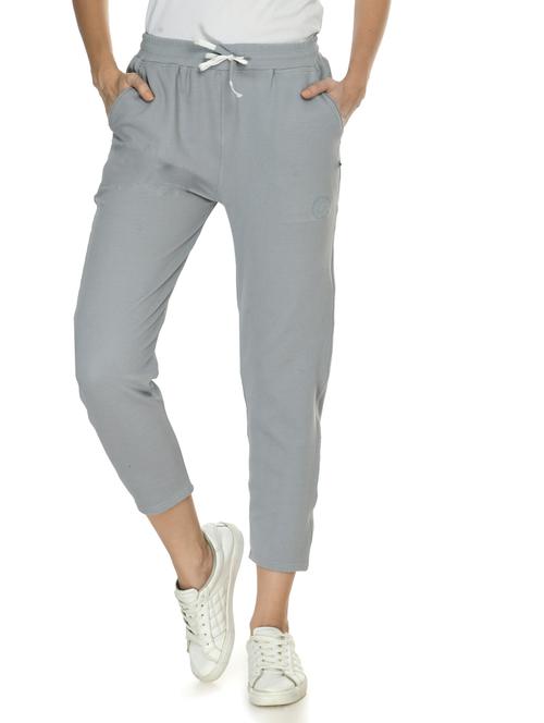 grey solid track pant - 19214734 - Very Small Image - 1