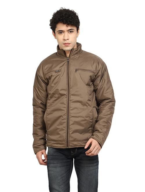 mandarin collar solid casual jacket - 19214844 - Very Small Image - 1