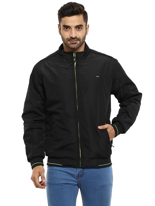 mandarin collar solid casual jacket - 19214847 - Very Small Image - 1