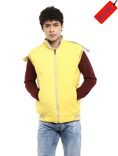 hood neck solid casual jacket - 19214860 - Very Small Image - 1