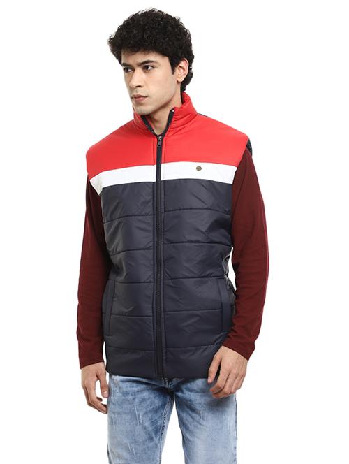 mandarin collar solid casual jacket - 19214873 - Very Small Image - 1