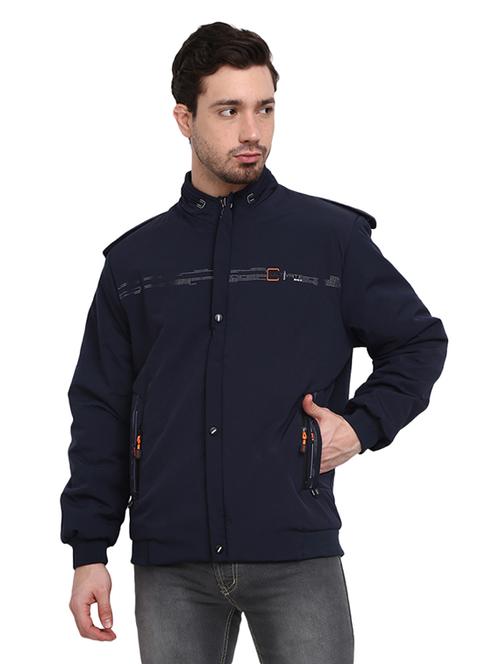 hood neck solid casual jacket - 19214887 - Very Small Image - 1