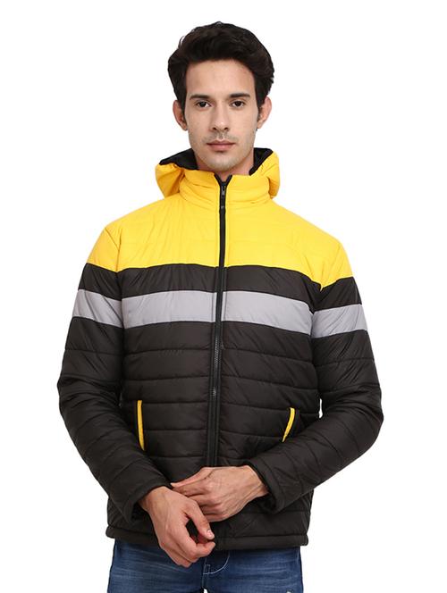 hood neck solid casual jacket - 19214952 - Very Small Image - 1