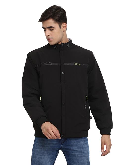 hood neck solid casual jacket - 19214993 - Very Small Image - 1