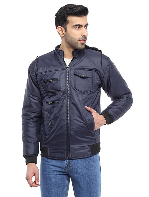 hood neck solid casual jacket - 19215003 - Very Small Image - 1