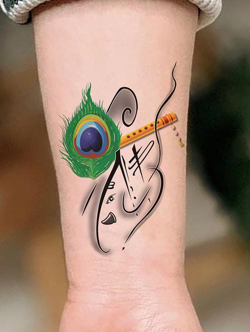 multi colored organic temporary tattoo sticker - 19215037 - Very Small Image - 1