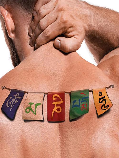 multi colored organic temporary tattoo sticker - 19215048 - Very Small Image - 1