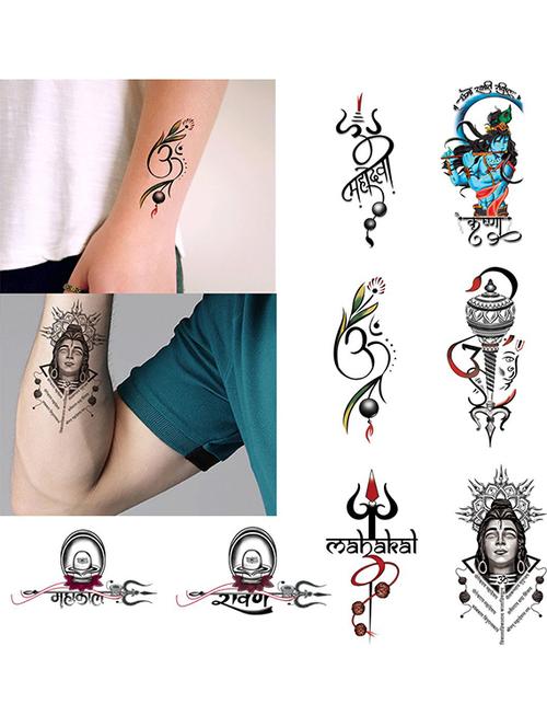 multi colored organic temporary tattoo sticker - 19215113 - Very Small Image - 1