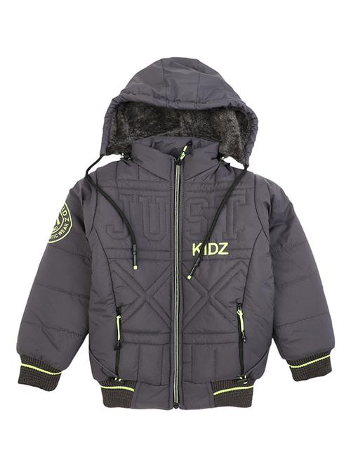 boys hooded neck quilted jacket - 19215193 - Very Small Image - 1