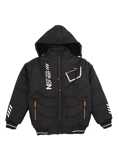 boys hooded neck quilted jacket - 19215195 - Very Small Image - 1