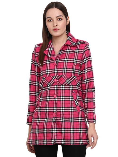 pink checkered jacket - 19215613 - Very Small Image - 1