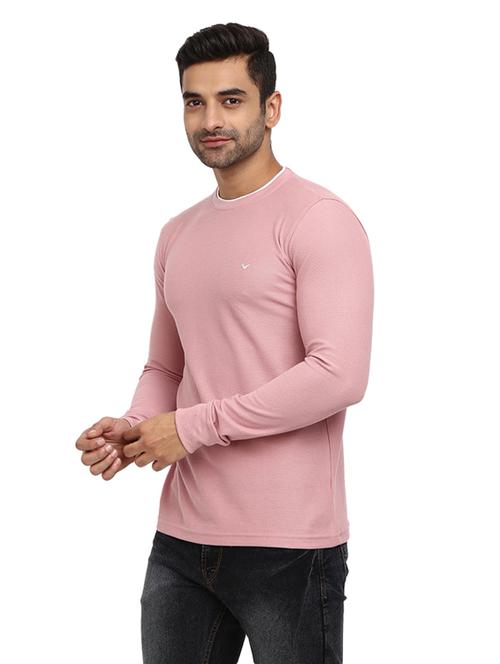 pink solid regular t-shirt - 19216144 - Very Small Image - 1