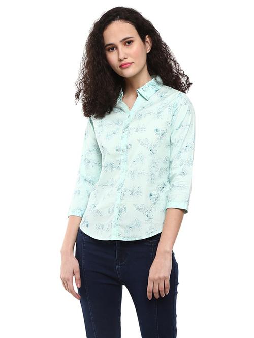printed cotton regular shirt - 19216211 - Very Small Image - 1