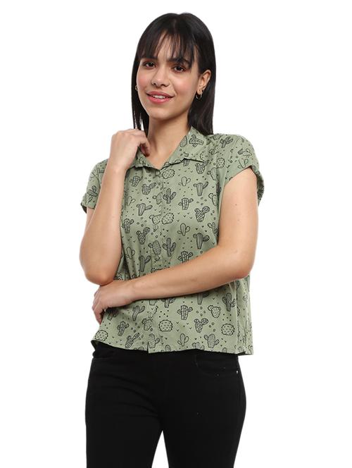 printed rayon spread collar shirt - 19216222 - Very Small Image - 1