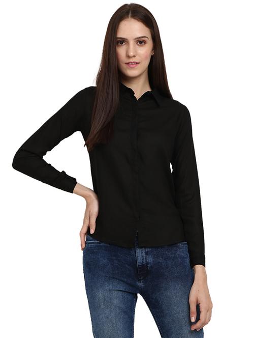 solids rayon regular shirt - 19216278 - Very Small Image - 1