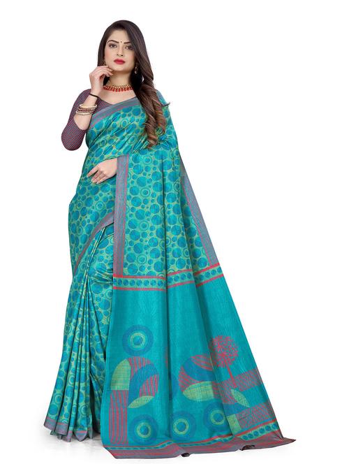 abstract printed saree - 19219090 - Very Small Image - 1