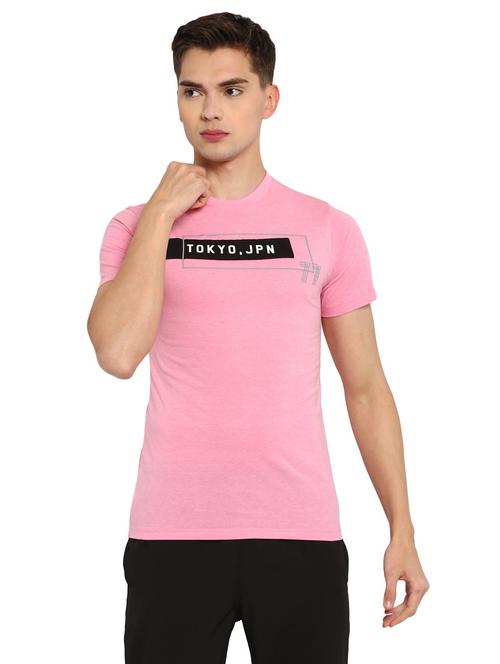 round neck chest-printed t-shirt - 19219218 - Very Small Image - 1