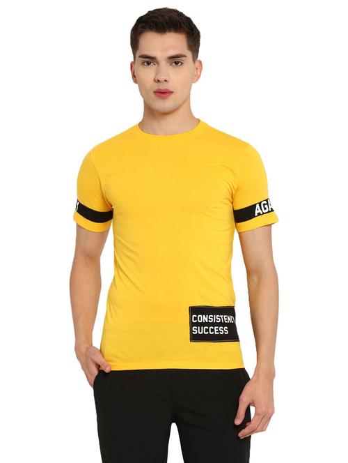 round neck color blocked t-shirt - 19219232 - Very Small Image - 1