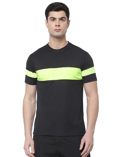 round neck color blocked t-shirt - 19219240 - Very Small Image - 1