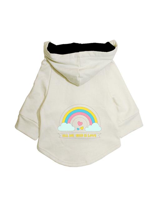 quirky printed hooded dog jacket - 19219919 - Very Small Image - 1