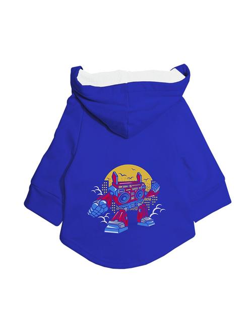 quirky printed hooded dog jacket - 19219955 - Very Small Image - 1