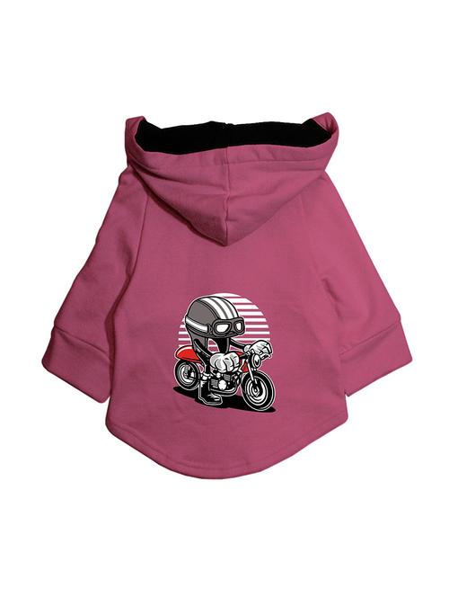 quirky printed hooded dog jacket - 19220041 - Very Small Image - 1
