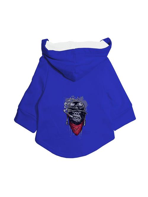 quirky printed hooded dog jacket - 19220116 - Very Small Image - 1