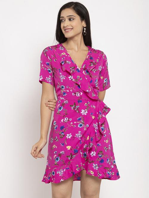 women's ruffle floral dress - 19221029 - Very Small Image - 1