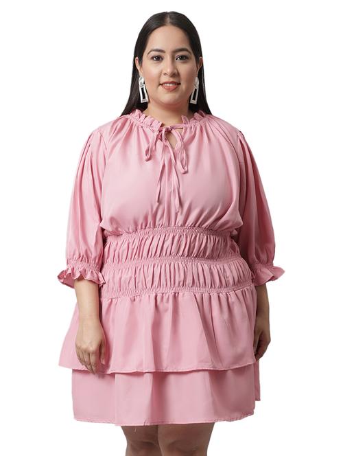 women's layered solid dress - 19221177 - Very Small Image - 1