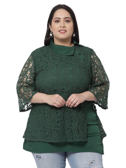 women's layered high neck top - 19221531 - Very Small Image - 1