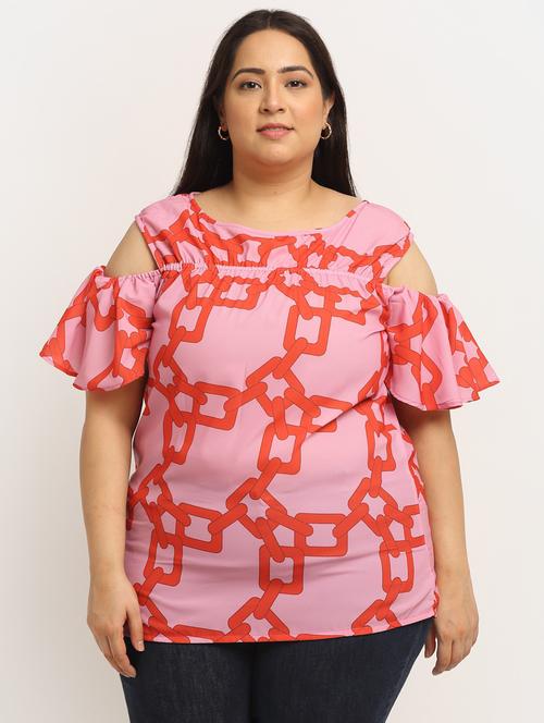 women's straight round neck top - 19221536 - Very Small Image - 1