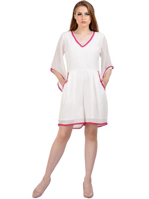 solids knee length jumpsuit - 19221603 - Very Small Image - 1