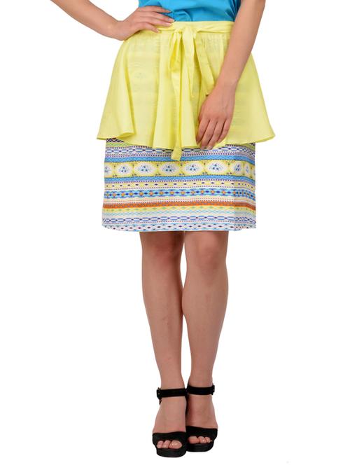 yellow layered skirt - 19221661 - Very Small Image - 1