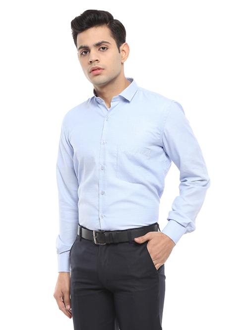 mens self design formal shirt - 19222615 - Very Small Image - 1