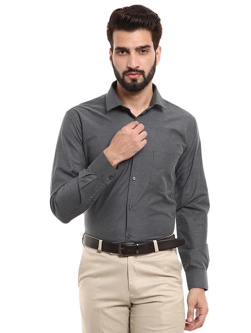 mens solids formal shirt - 19222743 - Very Small Image - 1