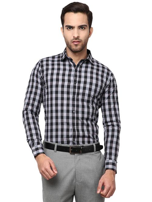 mens checks formal shirt - 19222767 - Very Small Image - 1