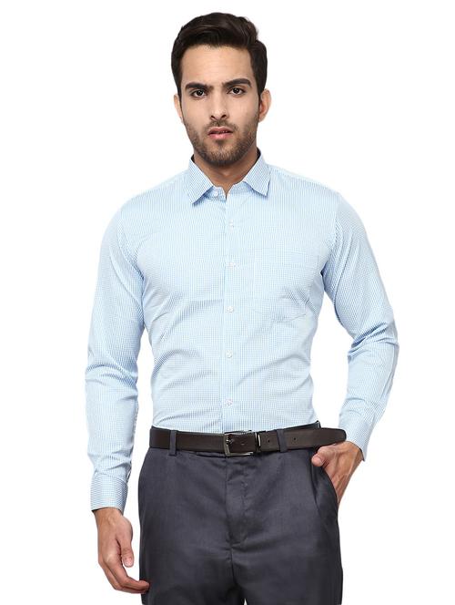 mens checks formal shirt - 19222821 - Very Small Image - 1