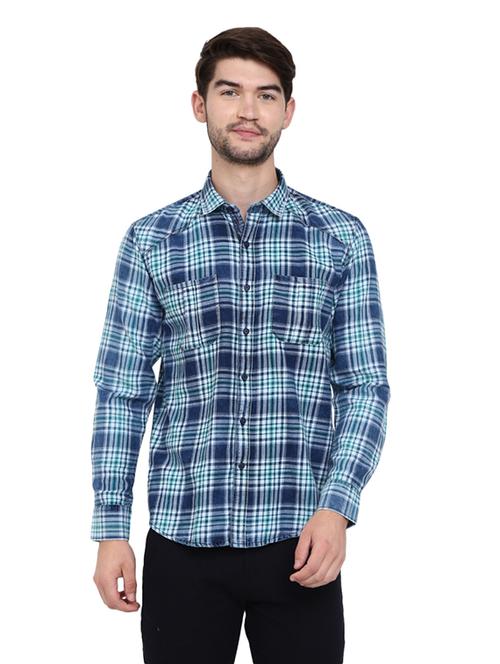 mens checks casual shirt - 19222904 - Very Small Image - 1
