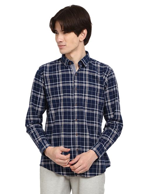mens checks casual shirt - 19222906 - Very Small Image - 1