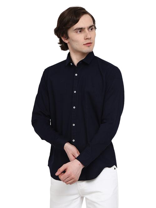 mens solid casual shirt - 19222926 - Very Small Image - 1