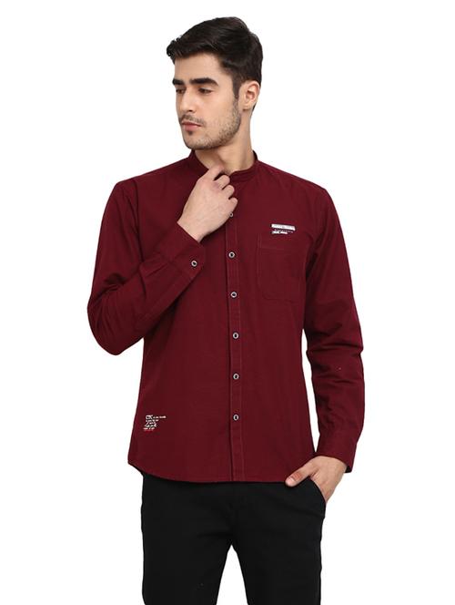 mens typography casual shirt - 19223069 - Very Small Image - 1