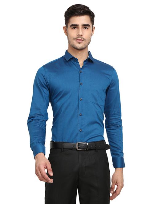 mens solids formal shirt - 19223084 - Very Small Image - 1